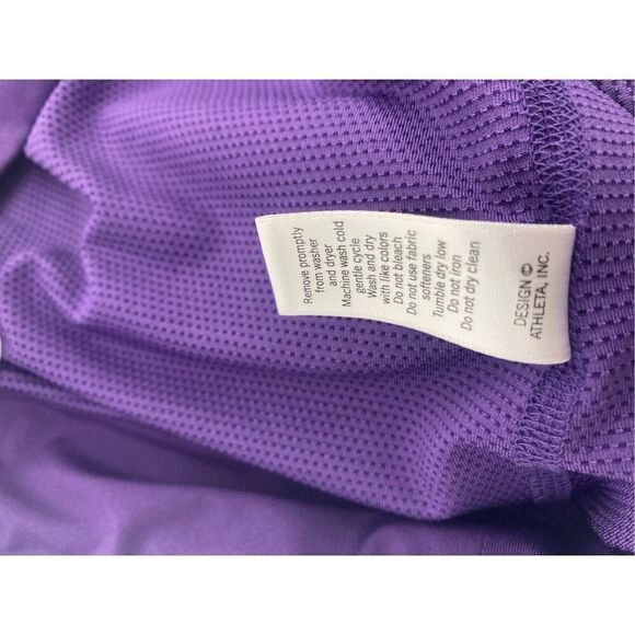 Athleta Athletic Swift Skort Side Zip Pockets Skirt Purple Size 6 - Picture 10 of 10